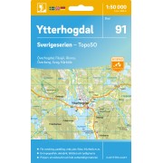 91 Ytterhogdal Sverigeserien 1:50 000